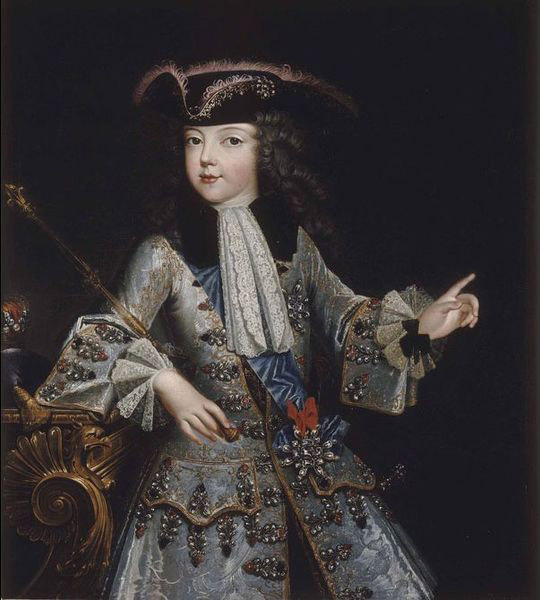 Portrait of a young Louis XV of France.